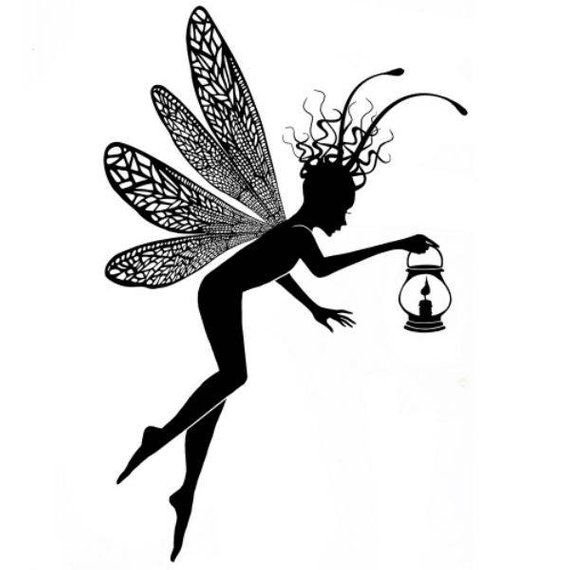 Фея черно белая
