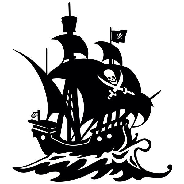 Пиратский корабль вектор