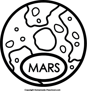 Марс раскраска для детей