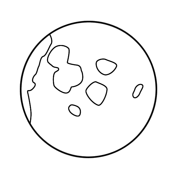 Планета Марс раскраска для детей