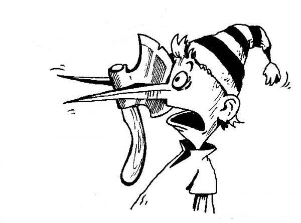 Буратино. Раскраска.