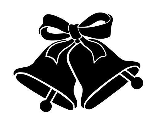 Колокольчик школьный черно белый