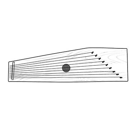 Гусли музыкальный инструмент разукрашка