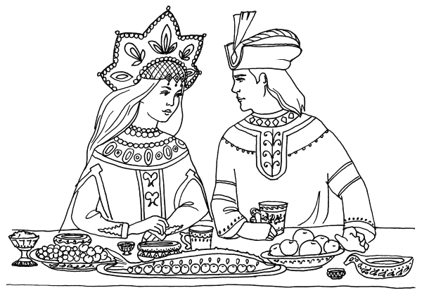 Рисунок Черномора из сказки Руслан и Людмила