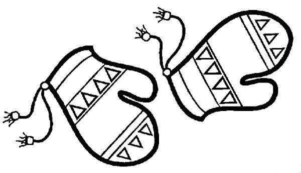 Варежки для раскрашивания