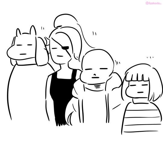 Санс и Фриск черно белые