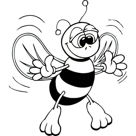 Раскраска пчёлка для детей