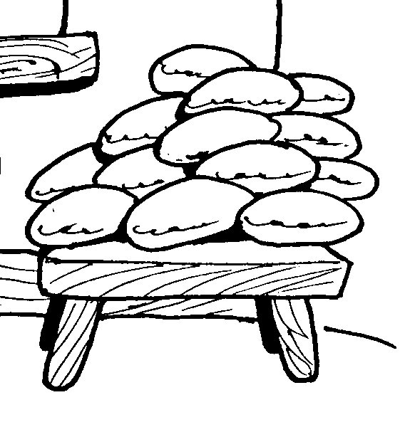 Пироги раскраска