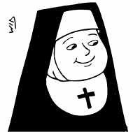 Монашка тату эскиз