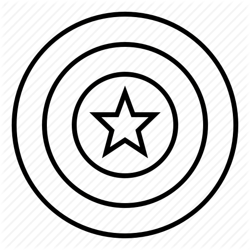 Щит капитана Америки раскраска