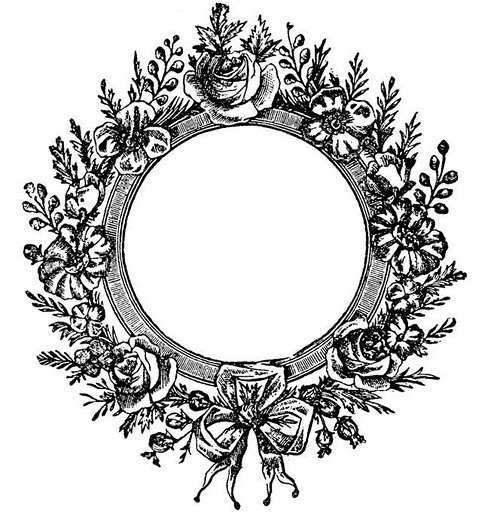 Круглые Винтажные рамки