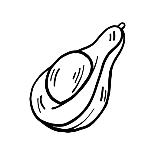 Авокадо раскраска для детей