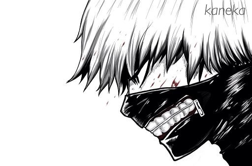 Канеки Кен черно белый