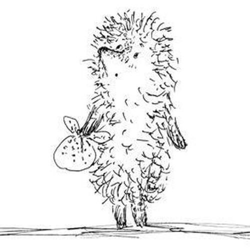 Ежик в тумане раскраска