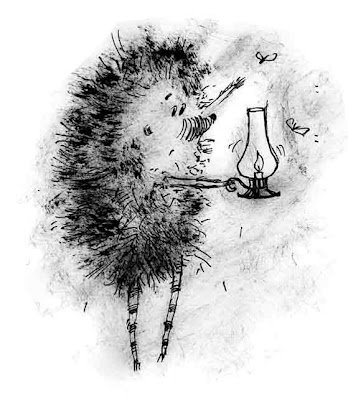 Ежик в тумане рисунок