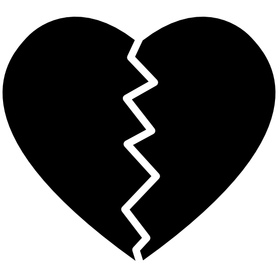 Наклейки разбитое сердце