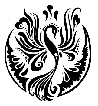 Жар птица силуэт