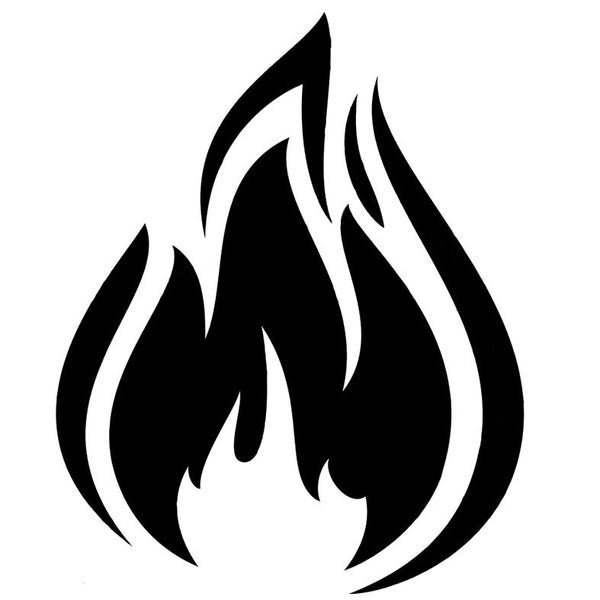 Огонь черно белый