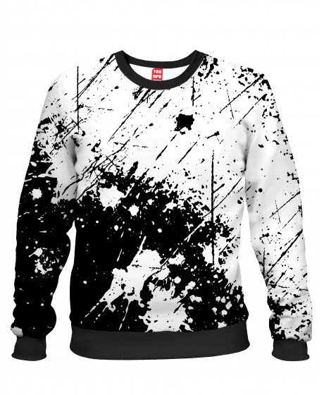 Черно белая кофта