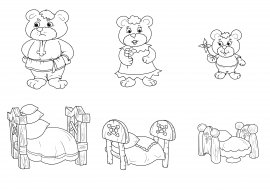 Задания к сказке три медведя для детей