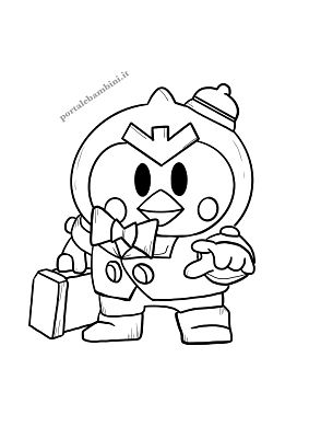 Раскраска БРАВЛ старс Мистер пи