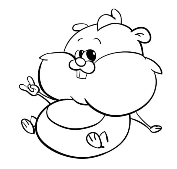 Хомяк для раскрашивания