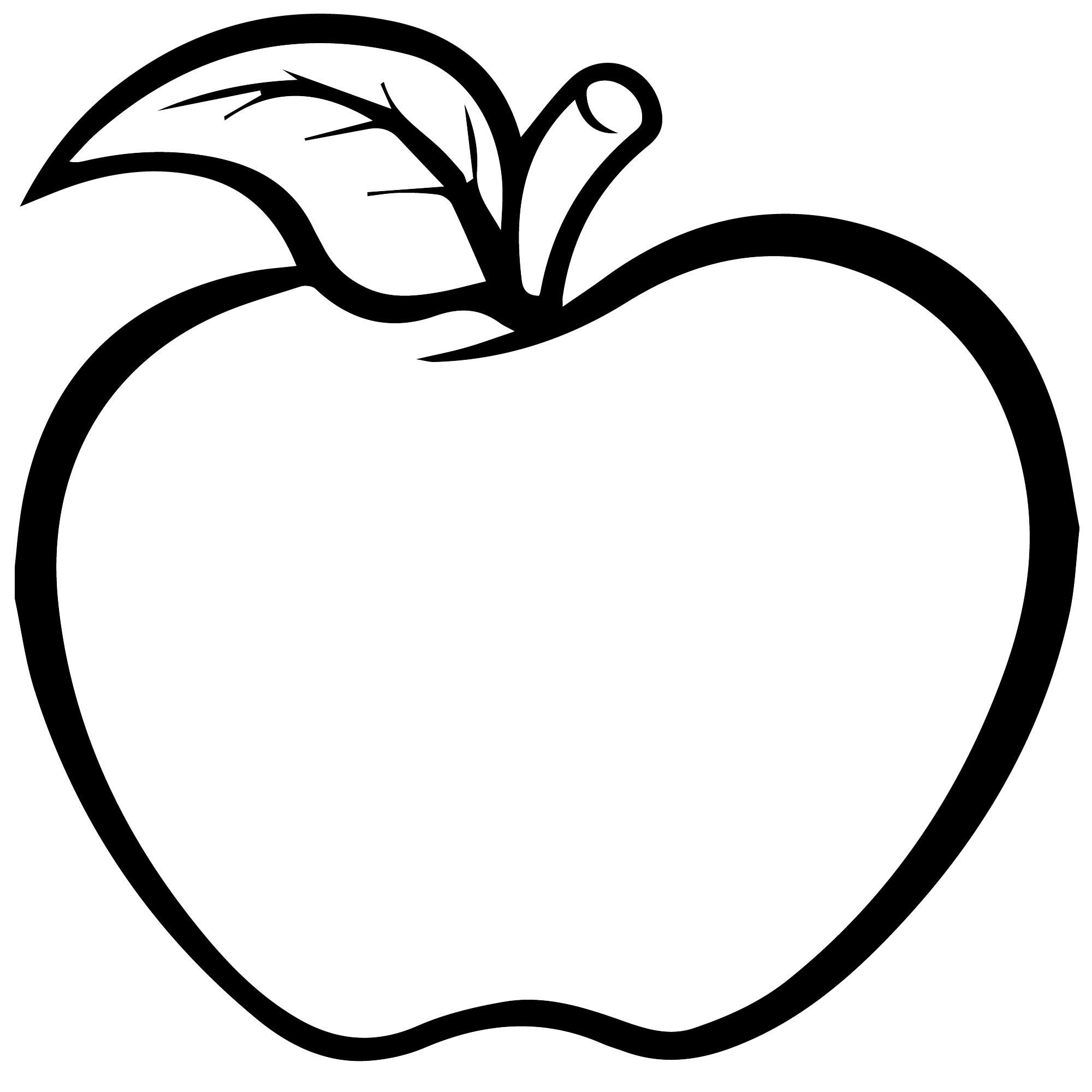 Яблоко рисунок раскраска