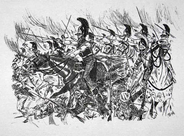 Графика Бородинская битва 1812 года