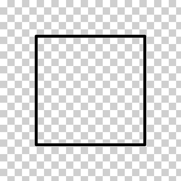 Прозрачный контур квадрата