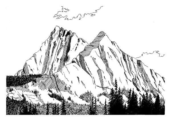 Горы в графике