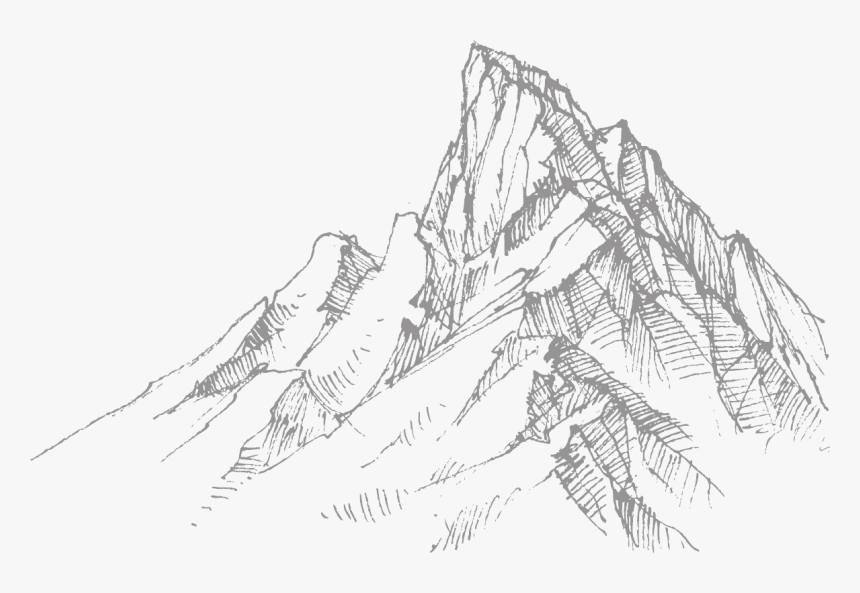 Гора Гималаи контур. Рисунок гор. Горы Графика. Горы карандашом.