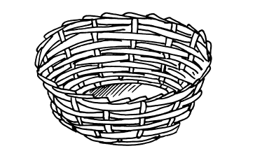 Корзинка раскраска