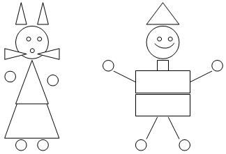 Составление рисунка из геометрических фигур