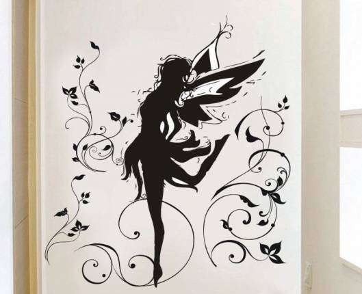 Контурные наклейки на стену