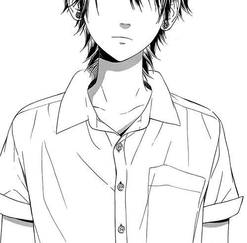 Аниме парни чб