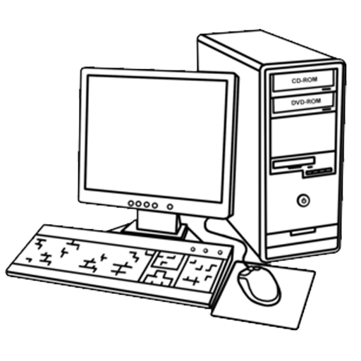 ПК черно белый