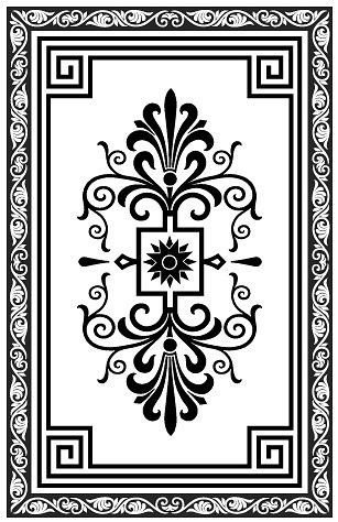 Эскиз орнамента ковра