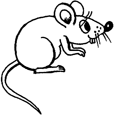 Контур мышь для детей