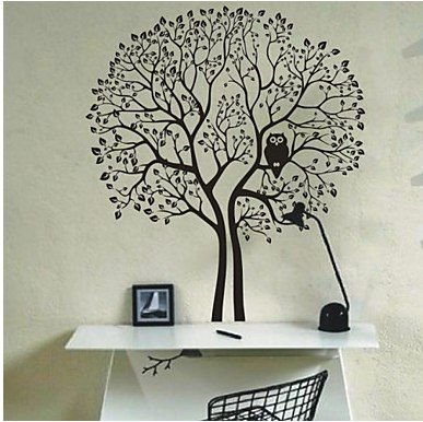 Дерево карандаш на стене