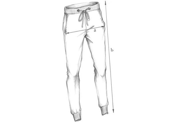 Одежда карандашом штаны