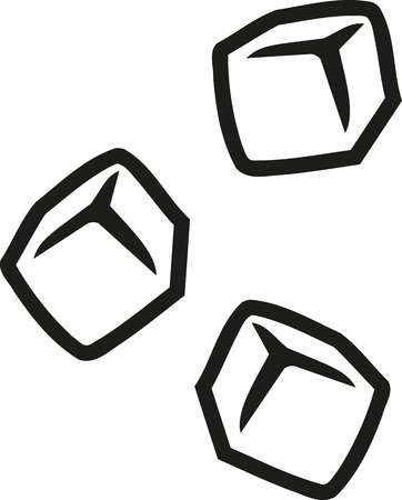 Кубики льда трафарет