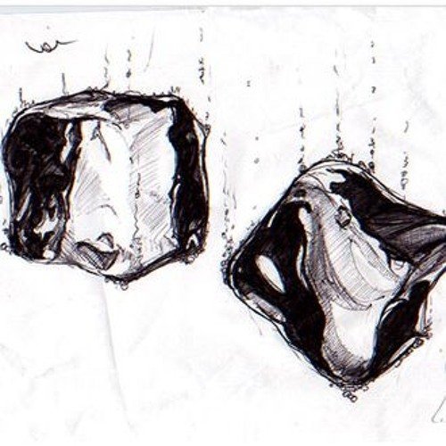 Кубик льда эскиз