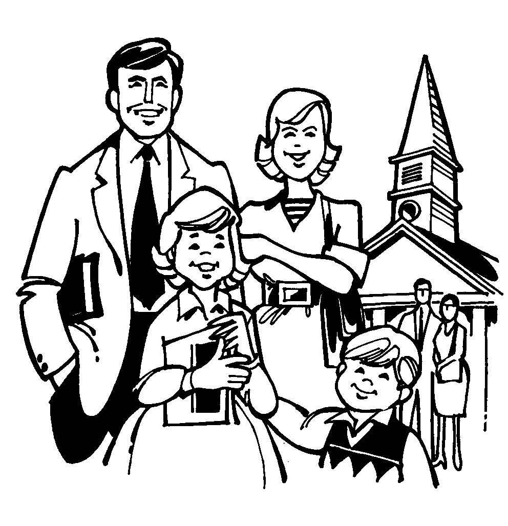 Семья черно белый картина