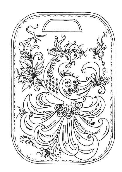 Гжель трафареты для росписи