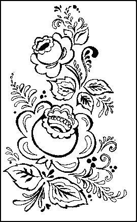 Черно белый рисунок роспись (47 фото)