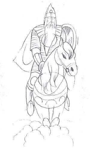 Святогор богатырь рисунок легкий