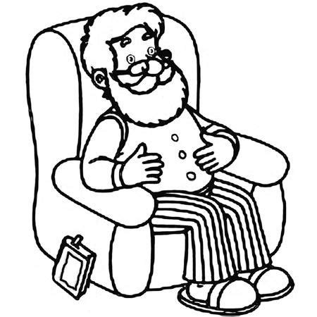 Раскраска Деда и бабы с внуком