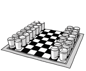 Шахматное поле для печати