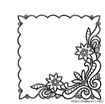 Платок раскраска для детей