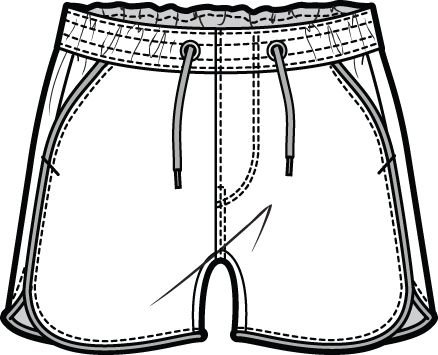 Шорты раскраска